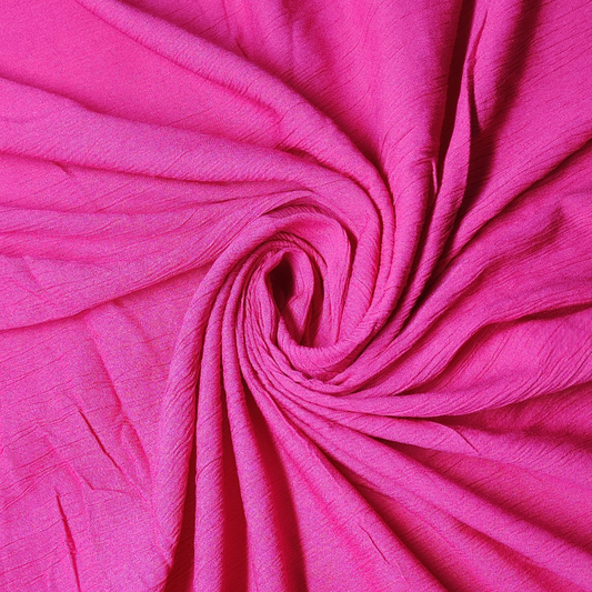 Buy Rayon Crepe Hot Pink Fabric - MAF 