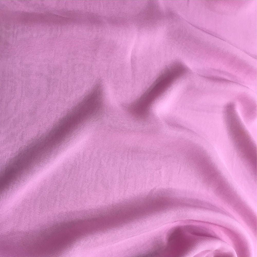 Georgette Solid Pink Fabric (52inch Width) - MAF 