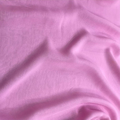 Georgette Solid Pink Fabric (52inch Width) - MAF 