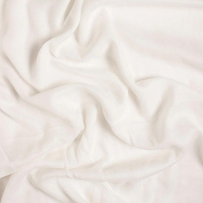 Buy Viscose Moss Rayon Solid White Fabric - MAF 