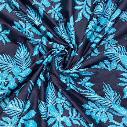 Buy Pure 50s Cotton Satin Botanical Printed Fabric - MAF 