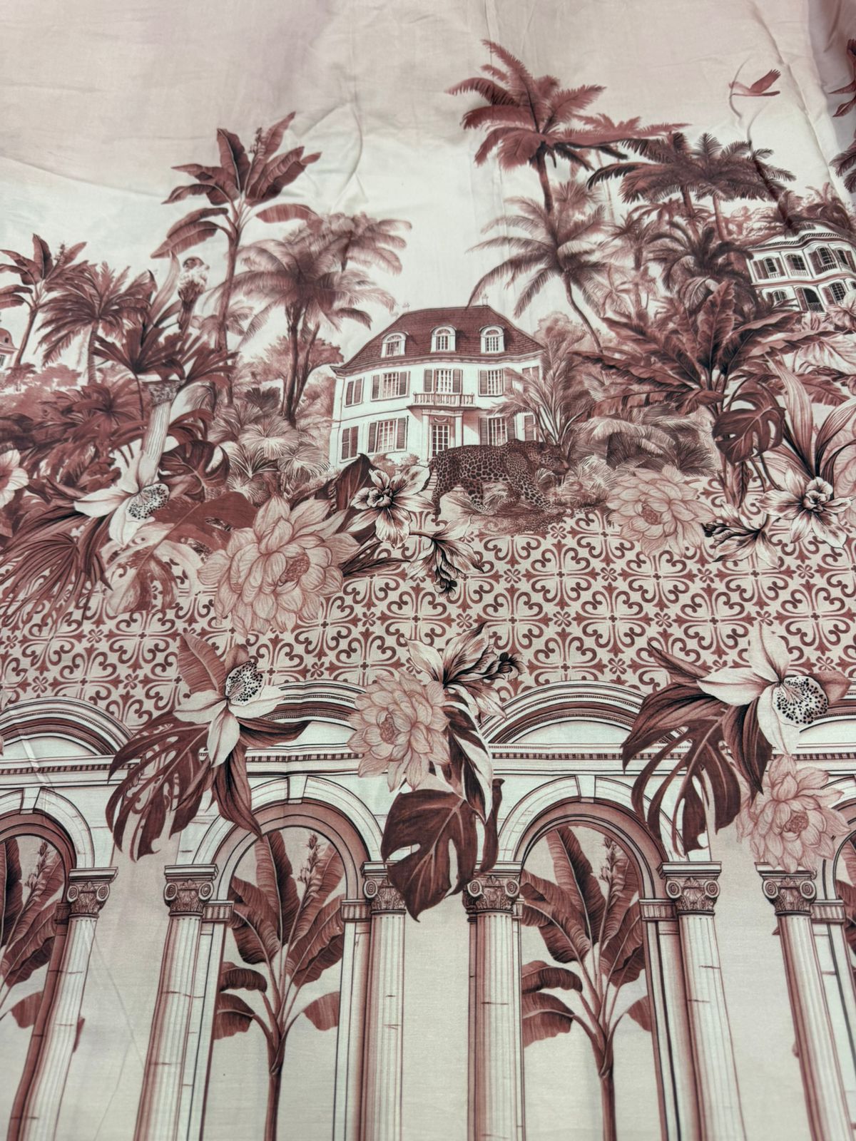 Buy  Premium Cotton Poplin Border Printed Fabric