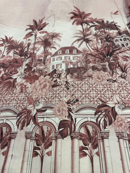 Buy  Premium Cotton Poplin Border Printed Fabric