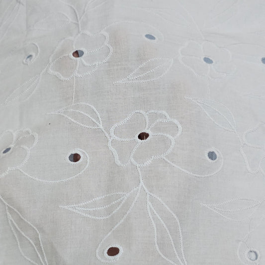 Buy Dust Blue Rose Hakoba Fabric - MAF 