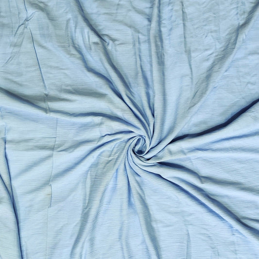 Buy Rayon Crepe Baby Blue Solid Fabric - MAF 