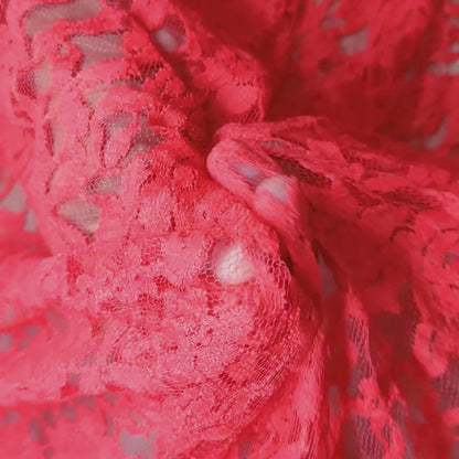 Buy Red Crochet Fabric