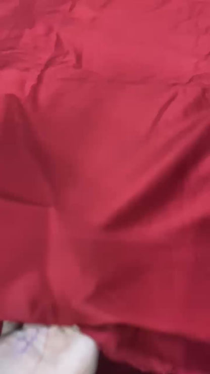 Buy Wine Red Pure Cotton Poplin Fabric