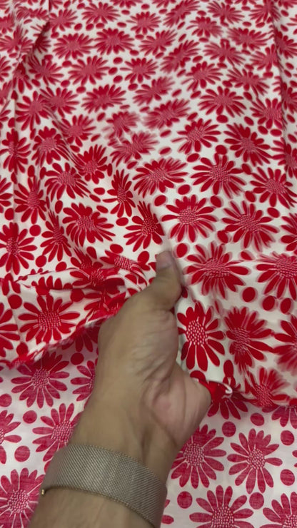 Buy Premium Cotton Poplin Double Printed Fabric