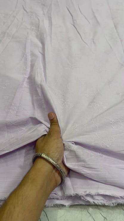 Buy Hakoba Lavender Threadwork 5 Petal Fabric