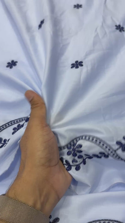 Buy Premium Cotton Border Vine Embroidery