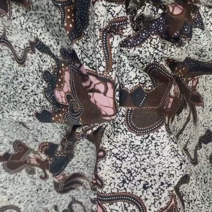 Buy Poplin Abstract Dragon Like Printed Fabric