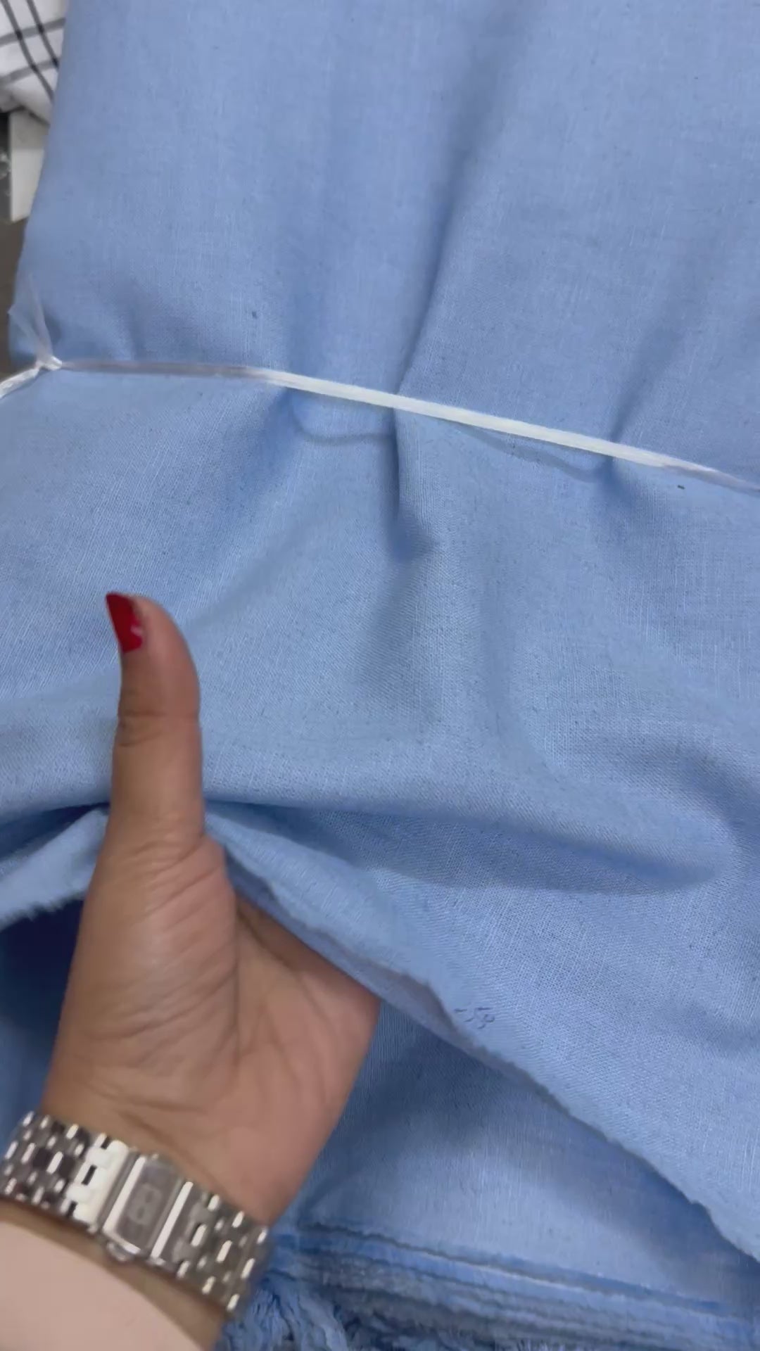Buy Pure Linen Solid Powder Blue Fabric – Surplus Fabrics