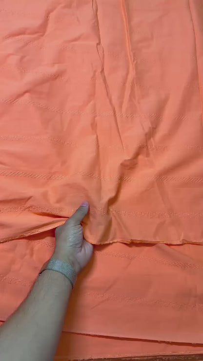 Buy Hakoba Orange Lace Design Fabric