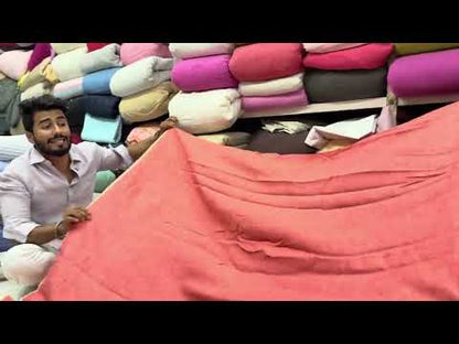 Buy Imported 100% Linen Washed Red Colour