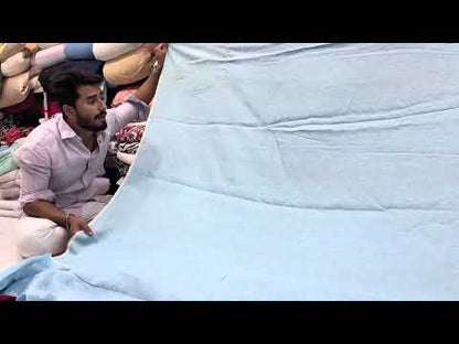 Buy Imported 100% Linen Washed Light Blue Colour