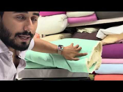 Buy Imported 100% Linen Mint Green Colour