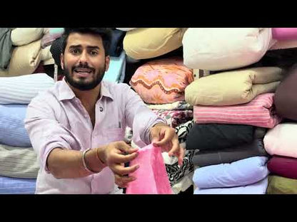 Buy Imported 100% Linen Washed Soft Pink Colour