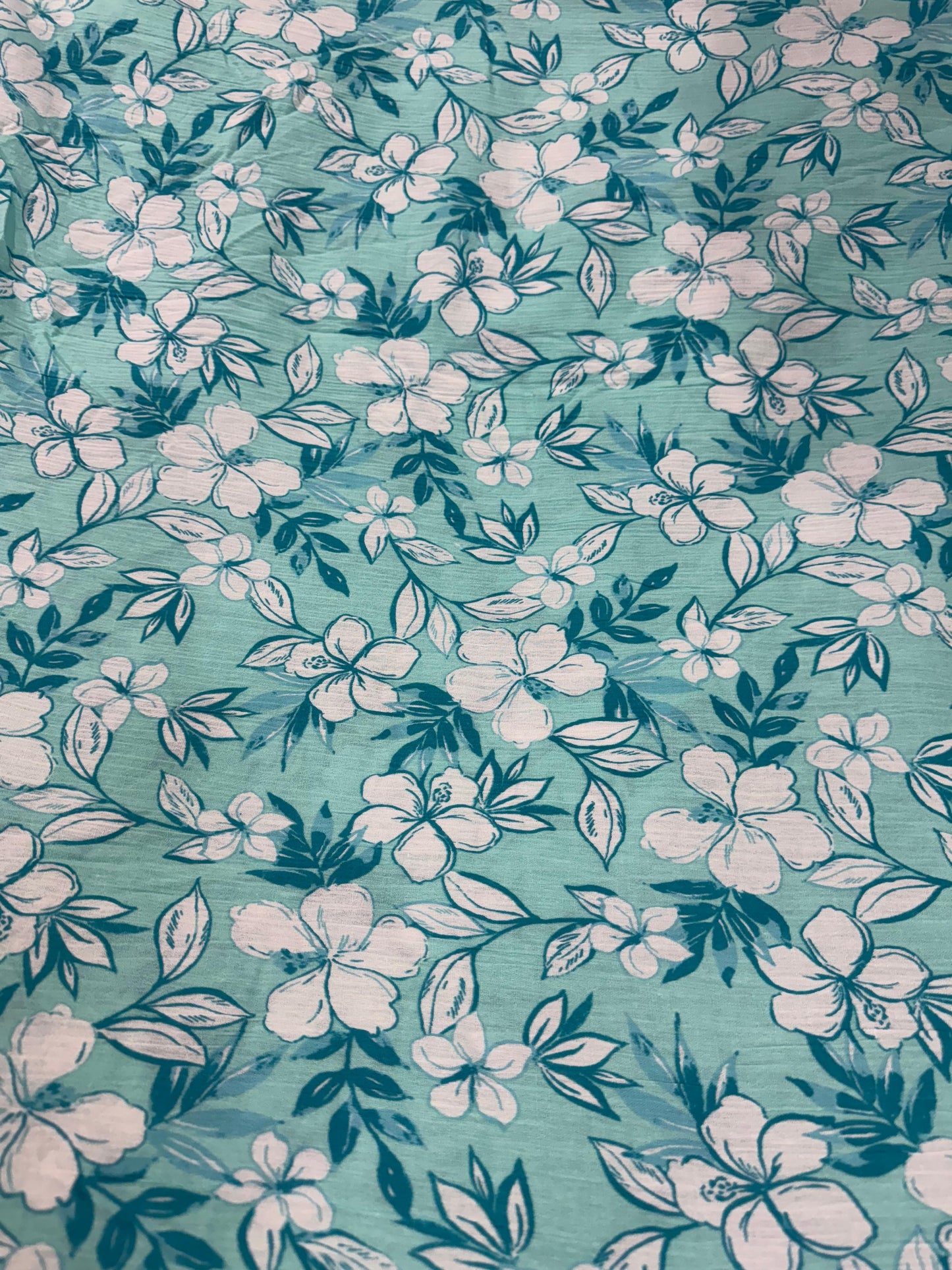 Buy Crinkled Crepe Botanic Breeze Printed Fabric - MAF 
